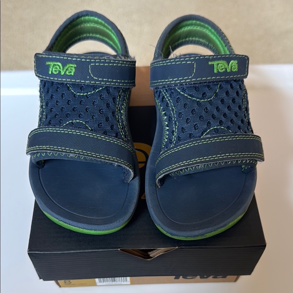 Navy Blue Mesh Water Shoes with Adjustable Straps